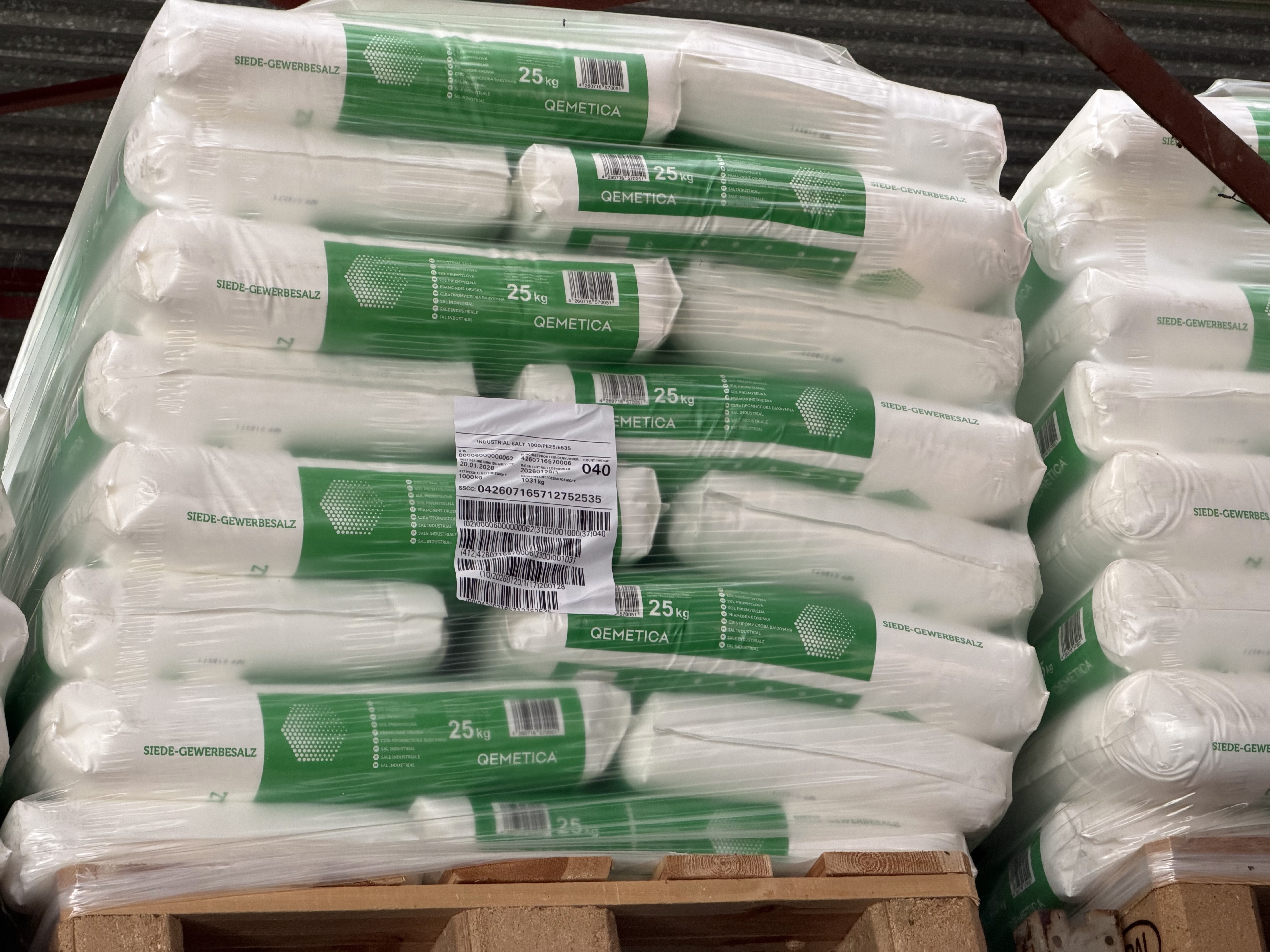 1 Palette Turbo Streusalz im 25 kg Sack